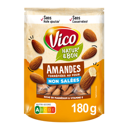 VICO Natur'&Bon Almendras sin tostar sin sal 180 g
