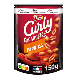 CURLY Cacahuètes Saveur Paprika