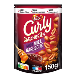CURLY Cacahuètes Saveur Miel Barbecue