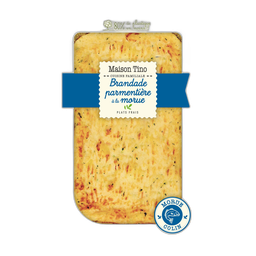 MAISON TINO Brandade de morue parmentière 3/4 parts 800g
