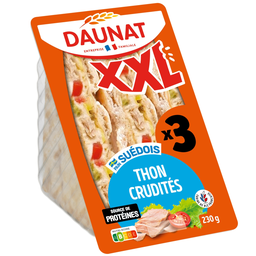 DAUNAT Sándwich XXL Atún y Crudités 210 g