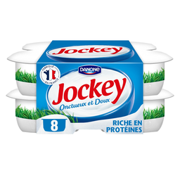 JOCKEY Fromage Blanc 3% MG Protéiné Nature 8x100g