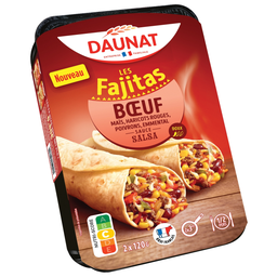 DAUNAT Fajitas de ternera con salsa salsa 240 g
