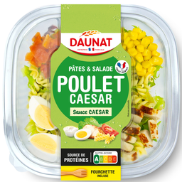 DAUNAT Ensalada de pasta con pollo César 250 g