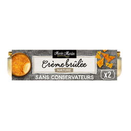 MARIE MORIN Crème brûlée nature MARIE MORIN 2x130