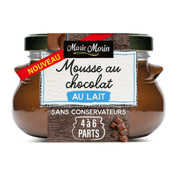 MARIE MORIN Mousse au chocolat au lait 26%mg MARIE MORIN 400g