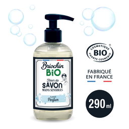BRIOCHIN Jabón Líquido Manos Sensibles Sin Perfume Bio 290 ml
