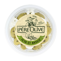 PÈRE OLIVE Feta et Basilic 150 g