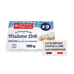 PAYSAN BRETON Fromage Fouetté Madame Loïk Nature au Sel de Guérande PAYSAN BRETON