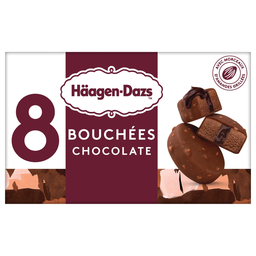 HAAGEN-DAZS Chocolate Ice Cream Bites 8x16ml
