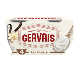 GERVAIS Yogur de vainilla estilo griego 4 vasos de 115 g