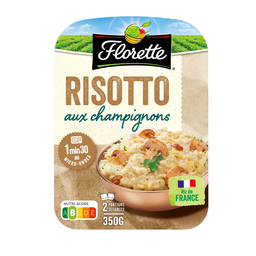 FLORETTE Risotto de champiñones 2 bandejas de 175 g