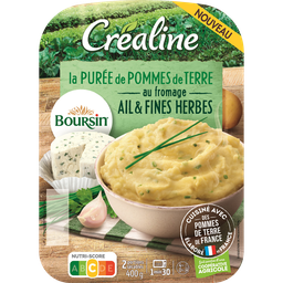 FLORETTE Puré de patatas con queso Boursin ajo y finas hierbas 2 barquetas de 200 g