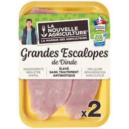 LA NOUVELLE AGRICULTURE Escalopes de Dinde Sans Ogm LA NOUVELLE AGRICULTURE