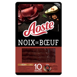 AOSTE Noix de bœuf 10 tranches environ 70 g