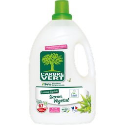 L'ARBRE VERT Detergente líquido sabão vegetal hipoalergénico 3.015 L