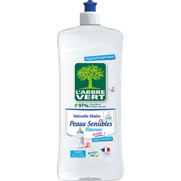 L'ARBRE VERT Detergente para loiça e mãos peles sensíveis hipoalergénico 750 ml