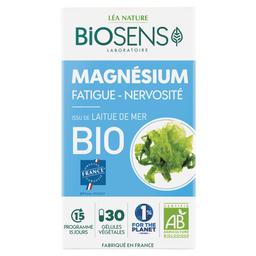 BIOSENS Gélules végétales de magnésium issu de laitue de mer 30 gélules 15 g
