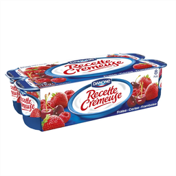 Danone Yaourt Fruits Rouges Avec Morceaux 8X125G