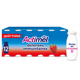 ACTIMEL Yaourt boire fraise les 100 g