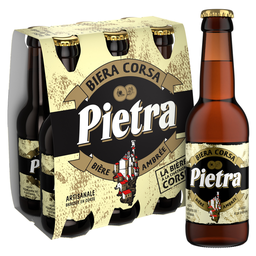 PIETRA Cerveza ámbar con castaña corsa 6 x 25 cl