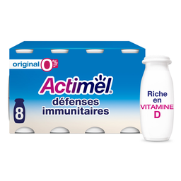 ACTIMEL Yaourt boire nature 0%mg les 100 g