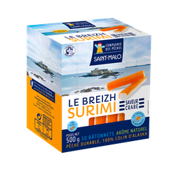 COMPAGNIE DES PECHES Bâtonnets de surimi saveur crabe 500 g