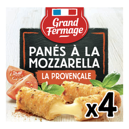 GRAND FERMAGE Panés à la mozzarella panure à la Provençale GRAND FERMAGE