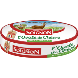 SOIGNON Fromage de chèvre doux et fondant l'ovale