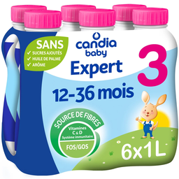 CANDIA BABY Lait bébé liquide 3ème âge Dès 12 Mois Nature Expert CANDIA BABY