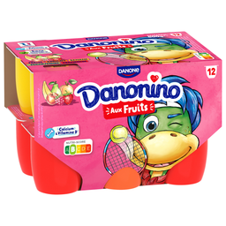 DANONINO Petit Suisse de frutas sortidas 12x50g