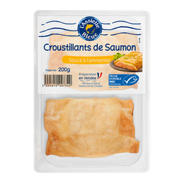 L'ASSIETTE BLEUE Croustillants de saumon asc sauce emmental ASSIETTE BLEUE x2 200g