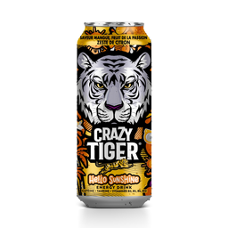CRAZY TIGER Boisson Énergisante Mangue Fruit de la Passion et Citron 50 cl