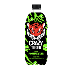 CRAZY TIGER Boisson Énergisante Pomme Star CRAZY TIGER