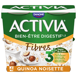 ACTIVIA Yaourts céréales quinoa noisette bifidus