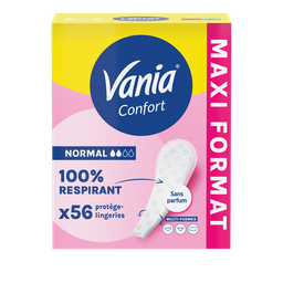 VANIA Salvaslip Normal Confort Flexiform Multi-forma Sin Perfume 56 unidades