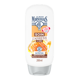 Le Petit Marseillais Après-Shampooing Soin Hydratant Express Miel Et Karité Bio Cheveux Secs Et Cassants 200Ml