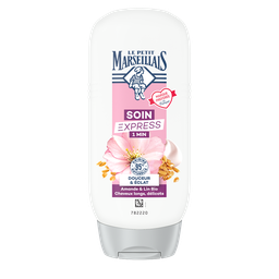 Le Petit Marseillais Après-Shampooing Soin Cheveux Express Éclat Lait D'Amande Douce & Lin Bio Le Flacon De 200Ml