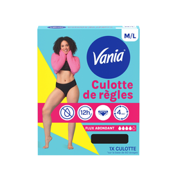 VANIA Braguitas menstruales absorbentes y reutilizables flujo abundante talla M/L
