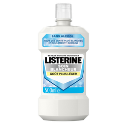 LISTERINE Bain de bouche soin blancheur menthe douce 500ml