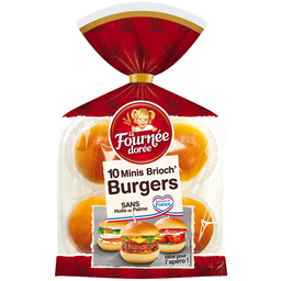 LA FOURNEE DOREE Mini Pains Burger Briochés LA FOURNEE DOREE