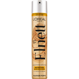 L'Oreal Elnett Laque Micro-Diffusion Fixation Forte Nutrition Cheveux Secs Et Abîmés À L'Huile D'Argan 300Ml