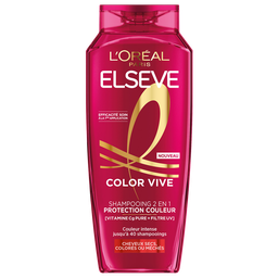 ELSEVE Champô 2em1 Color Vive Proteção Cor Cabelos Secos, Pintados e com Madeixas 250 ml