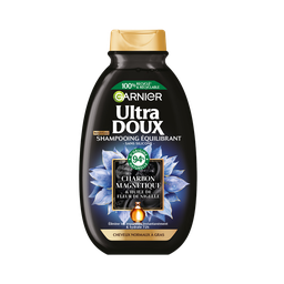 ULTRA DOUX Champú equilibrante carbón magnético y aceite de flor de nigella 250 ml