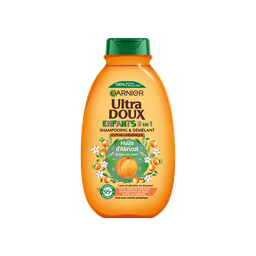 ULTRA DOUX Champú y desenredante infantil albaricoque y flor de algodón 300 ml