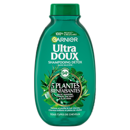 ULTRA DOUX Champú Detox 5 Plantas Beneficiosas 300 ml