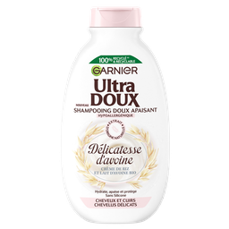 ULTRA DOUX Champú suave calmante delicadeza de avena 300 ml