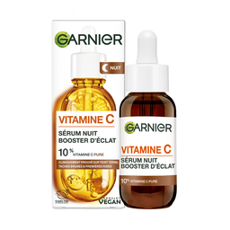 GARNIER Sérum Noche Rostro Booster De Brillo Vitamina C Ácido Hialurónico 30 ml