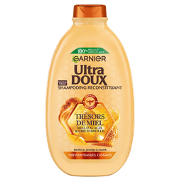 ULTRA DOUX Champú reconstituyente Tesoros de miel cabello frágil y quebradizo 600 ml