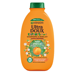 GARNIER Ultra Doux Champô Infantil 2em1 Alperce e Flor de Algodão 600 ml